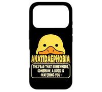 Psychologie Drôle Phobies Anatidaephobia Fear of Ducks Coque pour iPhone 17 Pro