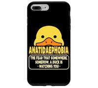 Psychologie Drôle Phobies Anatidaephobia Fear of Ducks Coque pour iPhone 7 Plus/8 Plus