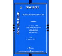 Représentations sociales Tome 1 - Collectif - L'harmattan - broché - Livre