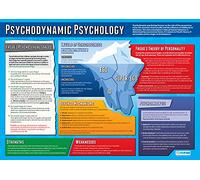 Psychologie psychodynamique | Posters de psychologie | Papier brillant mesurant 850 mm x 594 mm (A1) | Tableaux de psychologie pour la salle de classe | Cartes éducatives par Daydream Education