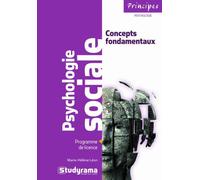 Psychologie sociale Concepts fondamentaux programme de licence - Marie-Hélène Léon - Studyrama Eds - broché - Etude