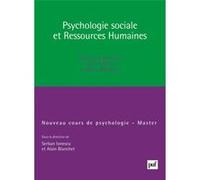 Psychologie sociale et ressources humaines: Master
