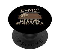 Psychologue E = MC² Canapé thérapeutique Freud Psychothérapeute PopSockets PopGrip Adhésif