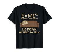 Psychologue E = MC² Canapé thérapeutique Freud Psychothérapeute T-Shirt