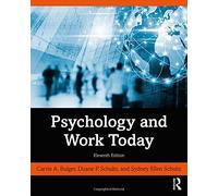 Psychology and Work Today by Schultz & Duane P. University of South Florida & USA Schultz Duane P. University of South Florida USA (Auteur)