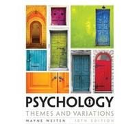 Psychology by Weiten & Wayne University of Nevada & Las Vegas Wayne Weiten, (Auteur)