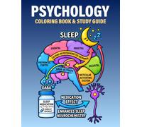 Psychology Coloring Book and Study Guide: This Book Visual Learning of the Brain, Behavior, Emotions, Mental Health, Psychology Concepts, Theories and Key Terms for Students