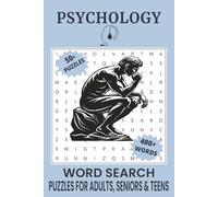 Psychology Word Search Puzzle Book: Word Searches with Easy to Read Print about Psychology, Mental Health, Mental Processes and More | 6x9 inches, 110 ... for Vacations, Holidays and Free Times.