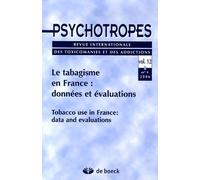 Psychotropes Volume 12 N° 1/2006 - Le Tabagisme En France : Données Et Évaluations
