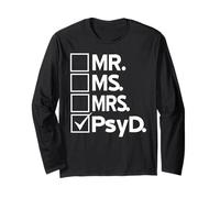 PsyD Psychologie Docteur Cerveau Humour Titre Pro Manche Longue