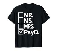 PsyD Psychologie Docteur Cerveau Humour Titre Pro T-Shirt
