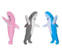 PsyKim Lot de 3 costumes de requin gonflables pour adulte - Costume de fête d'anniversaire
