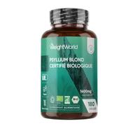 Psyllium Blond Bio 180 Gélules Vegan Multi-Usages (3 Mois) - Plantago Ovata