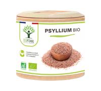 Psyllium Blond Bio - Complément Alimentaire - Téguments - Digestion Transit Cholestérol - 320 Mg De Poudre/Gélule - Fabriqué En France - Vegan - 60 Gélules