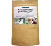 Psyllium Blond Bio en Poudre Extra-Fine 150G pour Chiens et Chats, 100% Naturel, Confort Digestif & Transit Intestinal, Constipation à mélanger à la Nourriture - ESTÉNAT