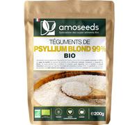 Psyllium Blond Bio | Téguments Purs 99% | 88% de Fibres, Transit, Sans gluten | Qualité Supérieure… (Psyllium 200G)