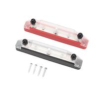 Psytfei 1 Paire de Barres Omnibus 150A DC12V à 48V, Bloc de Distribution d'énergie, 3 Goujons M6, bornier pour Voiture, Bateau, Caravane Marine RV (sans borne)