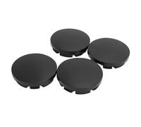 Psytfei Cache Moyeu 4Pcs Enjoliveurs Centre de Roue de Voiture en Noir Moyeu Centre de Roue Universels Cache Jante pour Accessoires Voitures (OD 56mm ID 51mm)