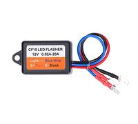 Psytfei Contrôleur stroboscopique de Flash étanche normalement ouvert CF15 relais de clignotant électronique LED relais de clignotant LED pour voiture 12V 0,02-20A