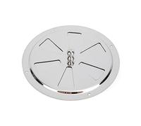 Psytfei Couvercle de Grille d'aération en Acier Inoxydable 304, Couvercle de Ventilation Rond en Forme de Papillon avec Bouton de poignée Centrale pour persienne d'aération Marine de