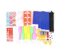 Psytfei Ensemble de Jouets de Bowling de Ballon de Football 2 en 1 pour Enfants, 6 Broches, 2 Boules de Bowling Lumineuses, Sports d'intérieur et d'extérieur pour Tout-Petits