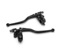 Psytfei Guidon Frein levier d'embrayage 2 Pièces Aluminium Leviers de Poignée de Levier de Frein d'Embrayage pour 7/8" 22 mm Guidon de Moto en CG 50cc 70cc 90cc 110cc 125cc Pit Dirt Bike