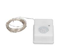 Psytfei Guirlande Lumineuse Musicale De 3 M en ABS, Guirlande Lumineuse Décorative De Noël, Lumières Colorées Féeriques avec Haut-Parleur à Détection Vocale, pour Patio, Jardin(A)