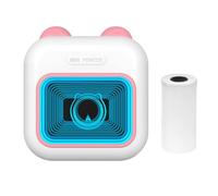 Psytfei Impresora de fotos instantáneas Mini bolsillo versátil impresora inalámbrica Bluetooth portátil Para Android e iOS Scrapbooking (Pink)