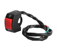 Psytfei Interrupteur de Guidon Commutateur de Guidon de Moto Démarreur Electrique Etanche Universel LED Phare On/Off avec Bouton Convient à la Plupart des Motos de 7/8 Pouces