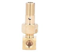 Psytfei Jauge De Pression De Carburant Boulon Banjo M12 X 1,25 Pouces 1/8-27 Capteur De Boulon Banjo De Pression De Carburant NPT Femelle à Mâle Adaptateur De Raccord Coudé à 90 Degrés