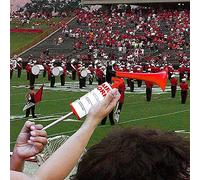 Psytfei Pompe à Main klaxon à Air Trompette en Plastique Fabricant de Bruit pour Les Fans de Sport Cheerleading Football Jeux de Football fêtes 100dB Rouge Blanc