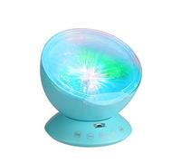 Psytfei Projecteur de vagues multicolore, projecteur de plafond, vagues d'océan, éclairage d'ambiance avec mini lecteur de musique pour salon et chambre à coucher, nouveauté lampe bébé