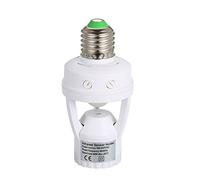 Psytfei Socket Adapter E27 LED Bulb Converter Sensitive PIR Motion Sensor LED Bulb Base Socket for Walk in Closet Laundry Room Garage Bathroom Aisle Stair