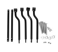 Psytfei Supports de Sacoche écarteur Support de Barres de sacoches Universel Outil de Support de Montage de Sac de Selle Garde Barre Supports de Fixation de Sacoches de Moto Noir