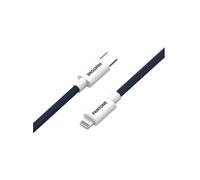 Celly, Câble USB-C vers Lightning compatible avec appareils Apple et système iOS, longueur 1,5 m, puissance prise en charge 60 W, connecteurs en PVC et revêtement en nylon anti-pliage, bleu