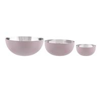 PT LIVING Set de Bols Glow Acier Rose