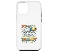 PT OT SLP Dream Team Therapy Retro Lettering Coque pour iPhone 12/12 Pro