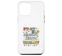 PT OT SLP Dream Team Therapy Retro Lettering Coque pour iPhone 12 Pro Max
