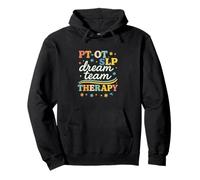 PT OT SLP Dream Team Therapy Retro Lettering Sweat à Capuche