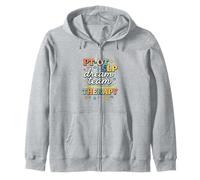 PT OT SLP Dream Team Therapy Retro Lettering Sweat à Capuche
