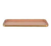 Pt' - Plateau en métal Festive 41 x 16 cm rose clair