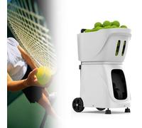 Pt-Smart Pro Lanceur de Balle de Tennis Automatique Professionnel,Machine de Balle de Tennis et de Padel,Trois Modes de ContrôLe,Capacité de Plus de 100 Balles,pour les Courts de Tennis e(Color:Blanc)