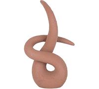 pt, Statue en résine Art Knot Orange Terracotta