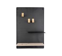 Pt' - Tableau mémo avec étagère en métal Perky noir