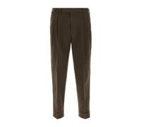 PT Torino - Pantalon Plissé à Revers - Homme - Pantalons - Brun - Taille: 2XL