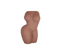 Pt' - Vase buste de femme en résine Lady orange terracotta