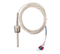 Pt100 Capteur de température pour sonde rtd en acier inoxydable Câble à 3 conducteurs PT1/2" Filetage -50 à 200 degrés pour celsius