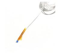 PT100 Exposed Patch Temperature Sensor - Thin Film Chip, PTFE Twist Line 0.5-5M, High Precision(1pc)(2wires 2M (White))