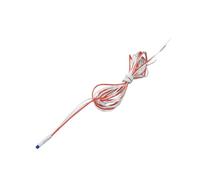 PT100 Exposed Patch Temperature Sensor - Thin Film Chip, PTFE Twist Line 0.5-5M, High Precision(1pc)(3wires 1M (Red))