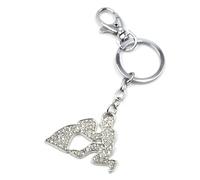 PT1896 - Porte-Clés/Bijou de Sac - Signe Astro Verseau Métal Argenté et Strass